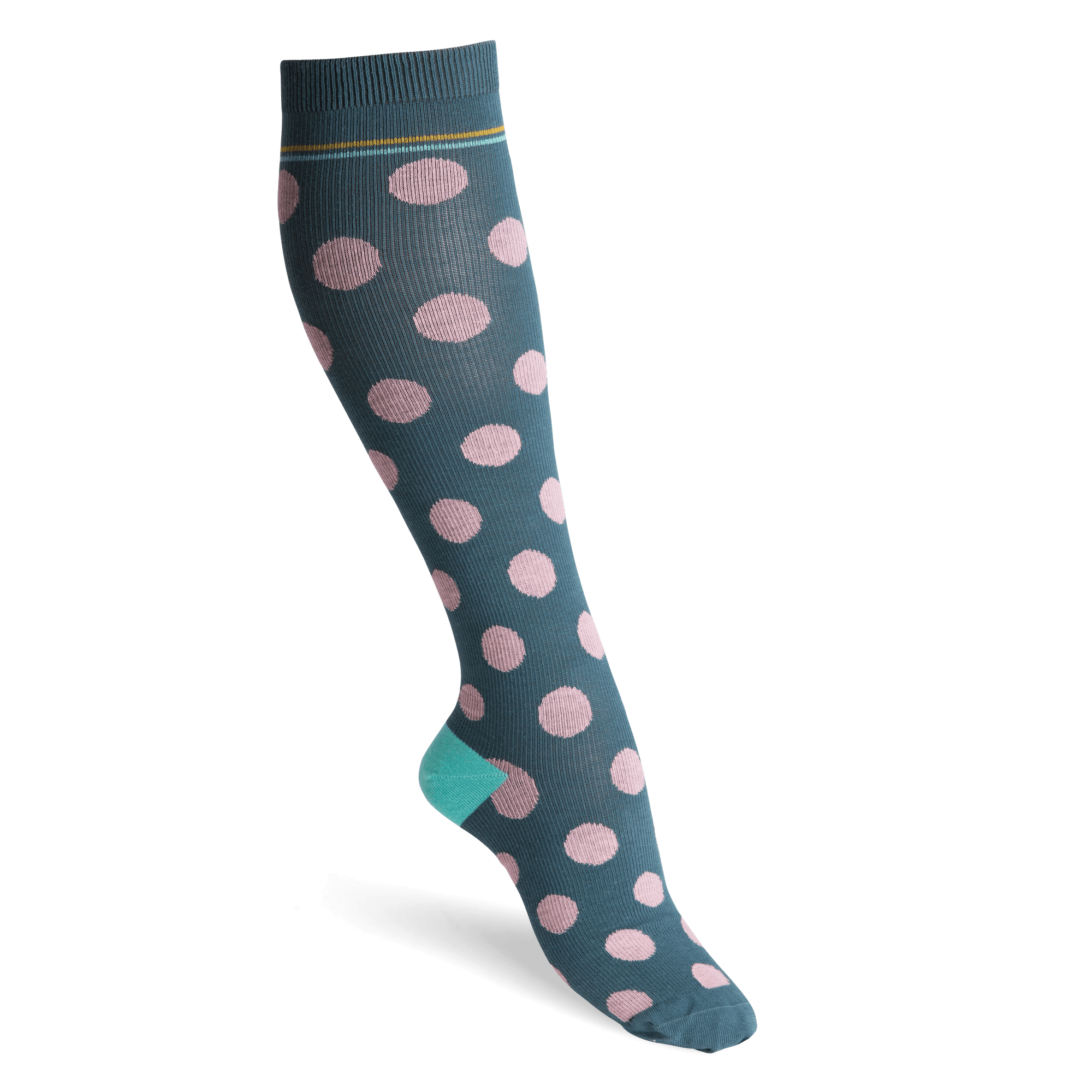 DOTS SUPPORT SOCKS - Brittany Blue